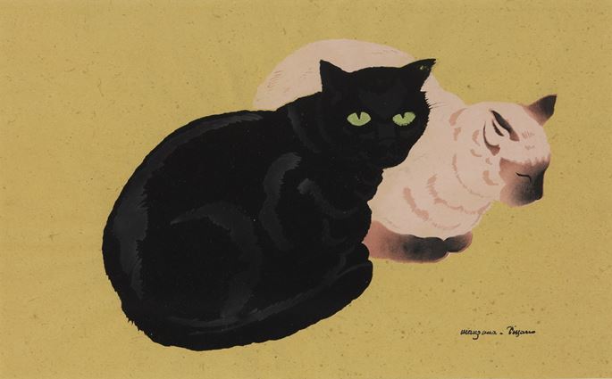 Georges Manzana Pissarro - Deux chats | MasterArt